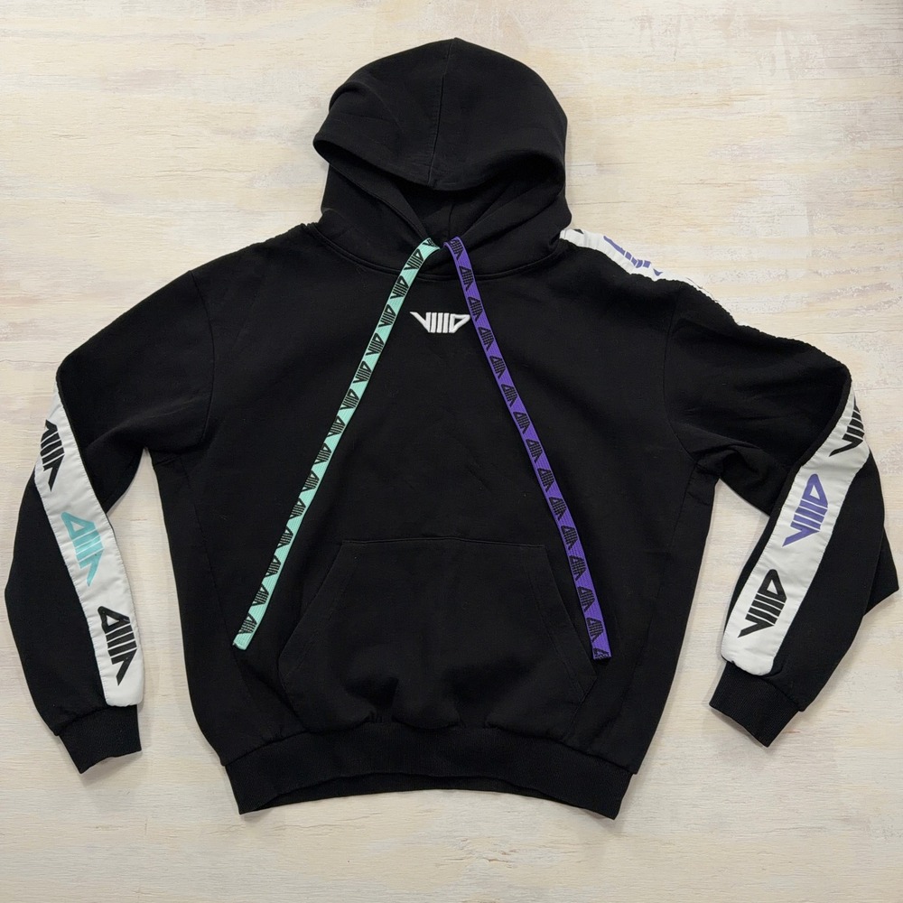 Represent VIIID Transformation Hoodie Men's M Black Double Knit Baggy Fit